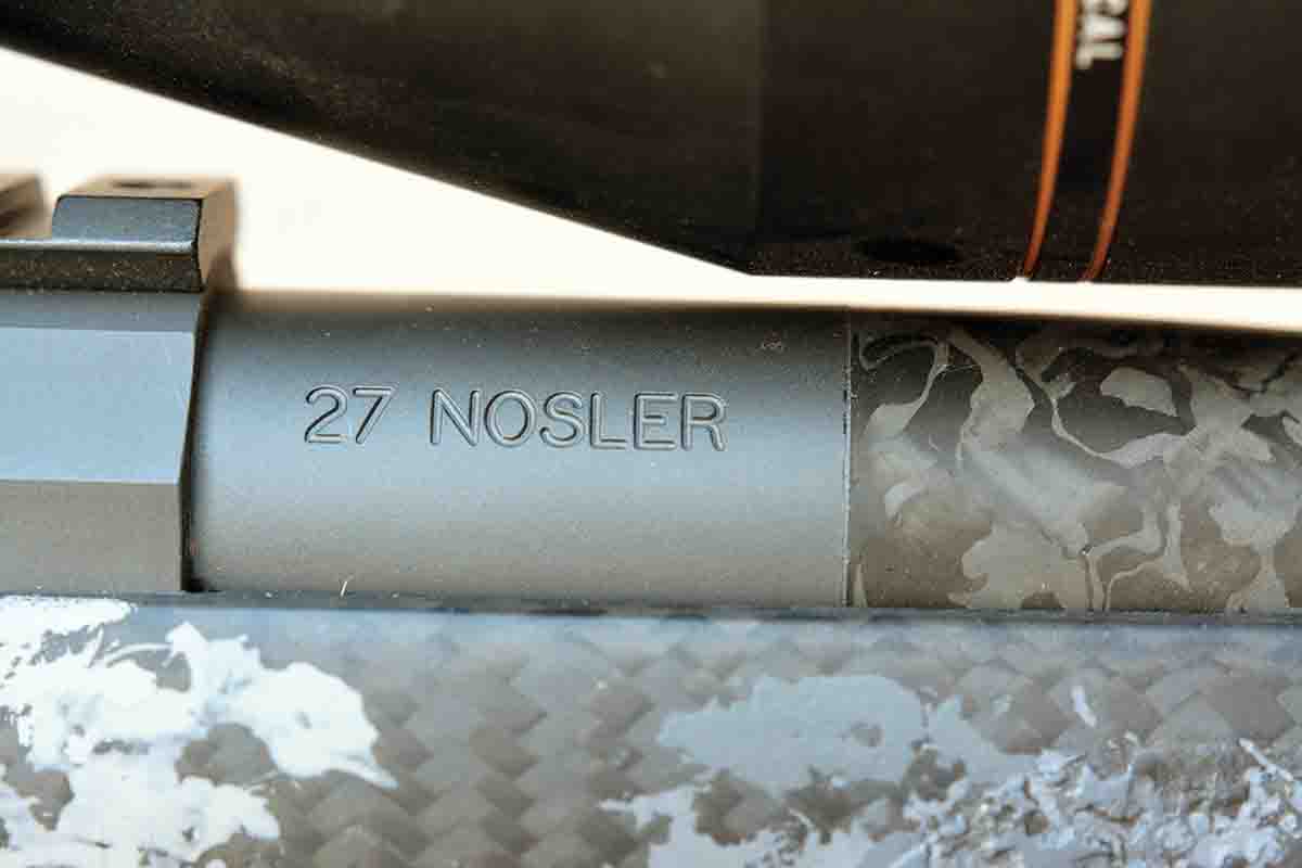 A “27 NOSLER” barrel marking.